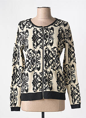 Gilet manches longues noir KY CREATION pour femme