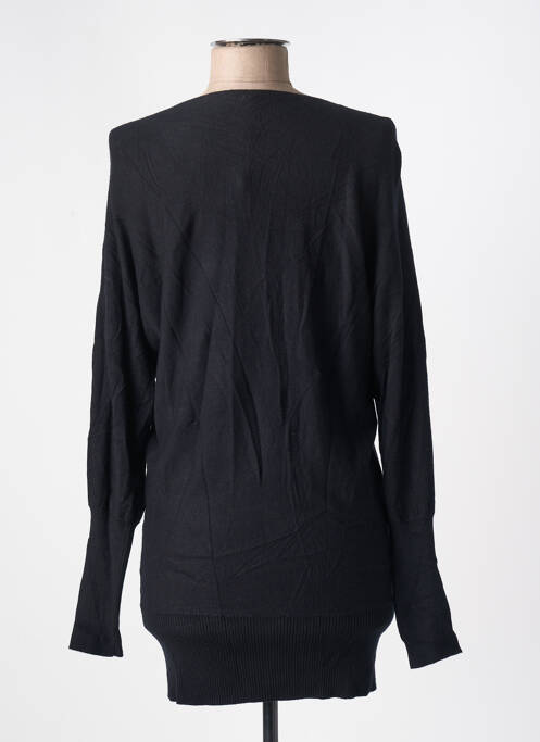 Pull tunique noir C.M.P 55 pour femme