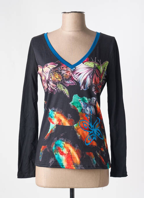 T-shirt noir 101 IDEES pour femme