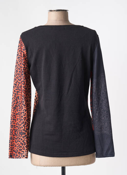 T-shirt orange 101 IDEES pour femme