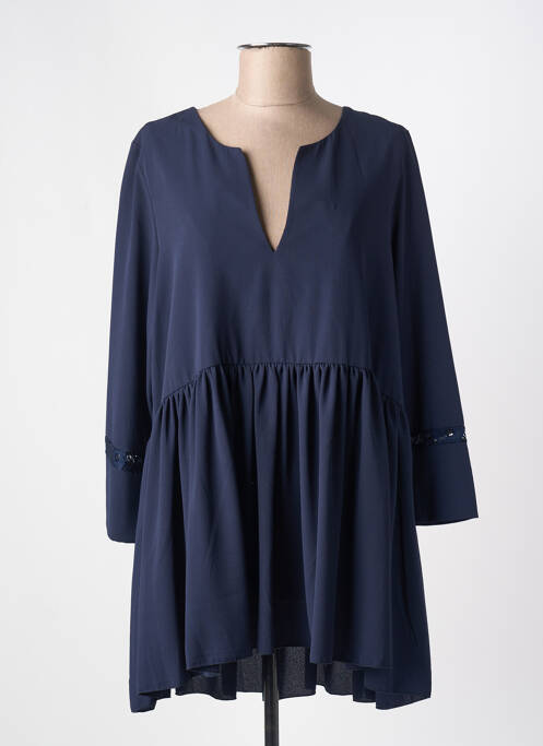 Tunique manches longues bleu LILI LA TIGRESSE pour femme