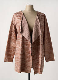 Veste casual tissage suedine marron ROMEO POUR JULIETTE femme