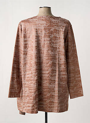 Veste casual tissage suedine marron ROMEO POUR JULIETTE femme