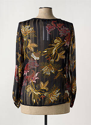 Blouse légère et transparente manches longues noir ROMEO POUR JULIETTE femme