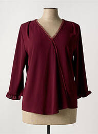 Blouse manches 3/4 manches 3/4 violet ROMEO POUR JULIETTE femme