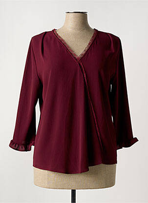 Blouse manches 3/4 manches 3/4 violet ROMEO POUR JULIETTE femme