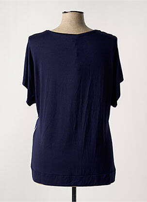 Top stretch manches courtes bleu ALAIN MURATI femme