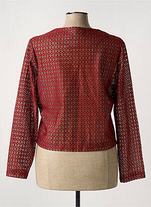 Gilet manches longues stretch rouge VETISTYLE femme