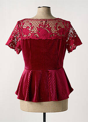 Top manches courtes manches courtes rouge LUXE COLLECTION femme