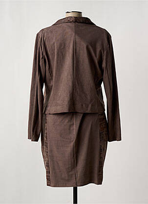 Ensemble robe coupe cintrée marron ROMEO POUR JULIETTE femme
