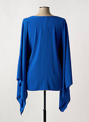 Blouse manches 3/4 manches 3/4 bleu HOLLY & JOEY femme
