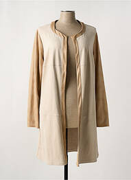 Veste casual col rond beige ROMEO POUR JULIETTE femme