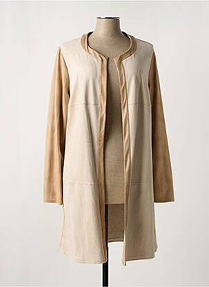 Veste casual col rond beige ROMEO POUR JULIETTE femme