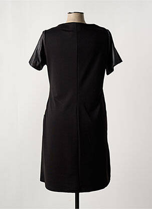 Robe mi-longue manches courtes manches courtes noir ROMEO POUR JULIETTE femme