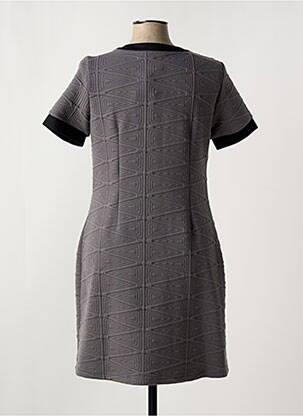Robe mi-longue manches courtes manches courtes gris NANA BAILA femme