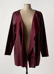 Veste casual tissage suedine violet ROMEO POUR JULIETTE femme
