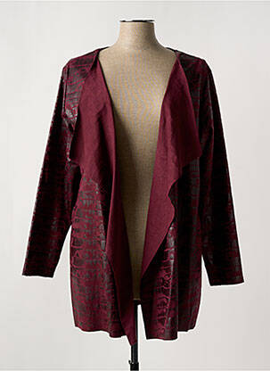 Veste casual tissage suedine violet ROMEO POUR JULIETTE femme