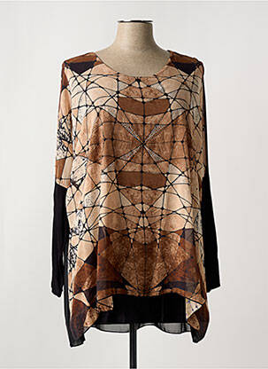Tunique manches longues marron ALAIN MURATI pour femme