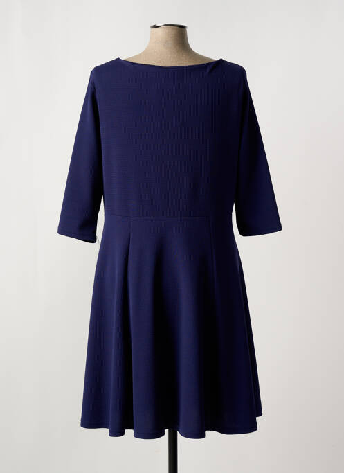 Robe mi-longue bleu LYANNE pour femme