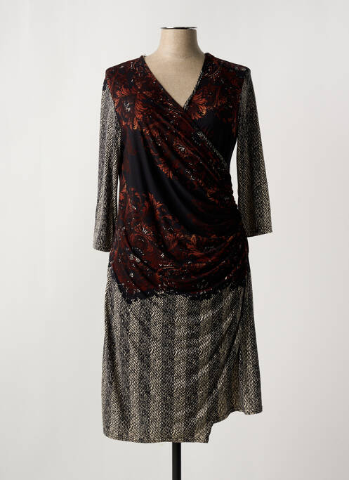 Robe mi-longue noir ROMEO POUR JULIETTE pour femme