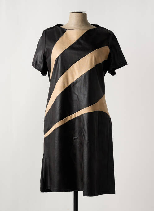 Robe mi-longue noir ROMEO POUR JULIETTE pour femme