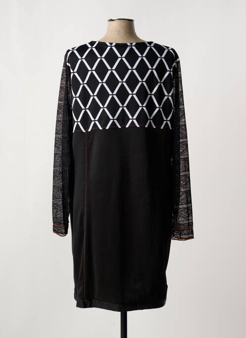 Robe mi-longue noir VIRGINIE & MOI pour femme