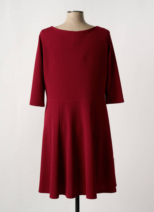 Robe mi-longue rouge LYANNE pour femme