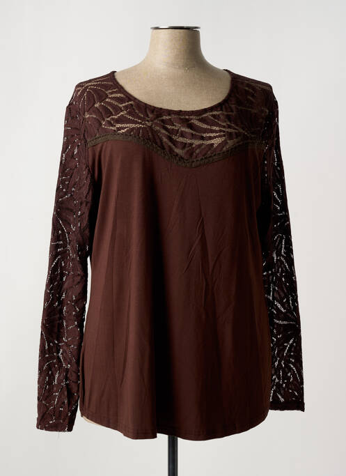 T-shirt marron NANA BELLE pour femme