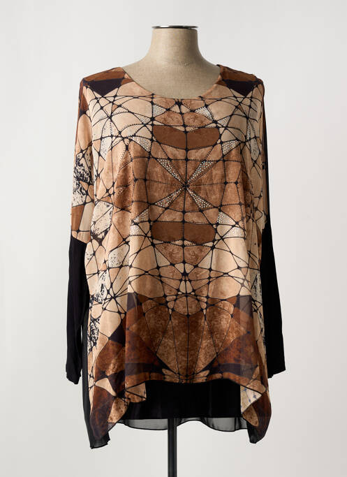 Tunique manches longues marron ALAIN MURATI pour femme