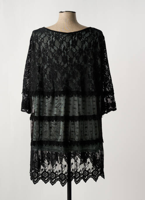 Tunique manches longues noir NANA BELLE pour femme