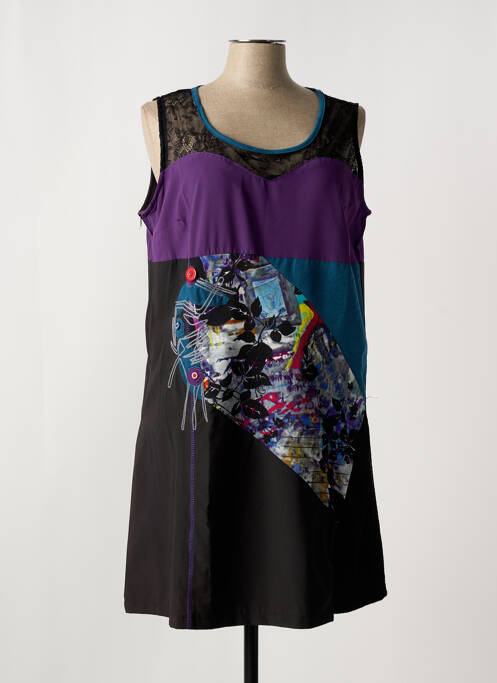 Tunique sans manche noir L33 pour femme