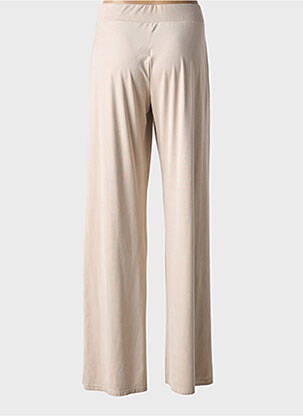 Pantalon flare stretch taille haute beige ROMEO POUR JULIETTE femme