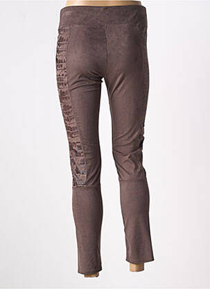 Legging taille haute taille haute marron ROMEO POUR JULIETTE femme