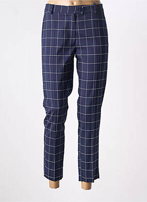 Pantalon slim poches taille haute bleu HIPPOCAMPE femme