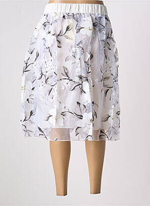 Jupe mi-longue coupe évasée blanc CHARBELL femme