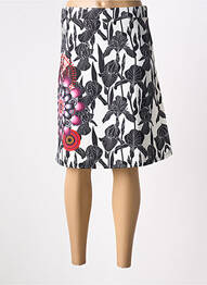 Jupe mi-longue taille normale noir 101 IDEES femme