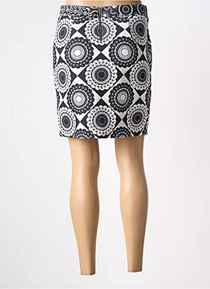 Jupe courte coupe droite noir 101 IDEES femme