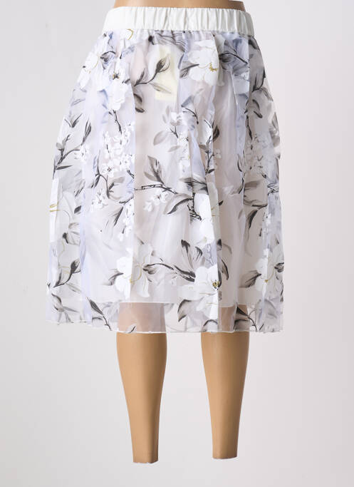 Jupe mi-longue blanc CHARBELL pour femme