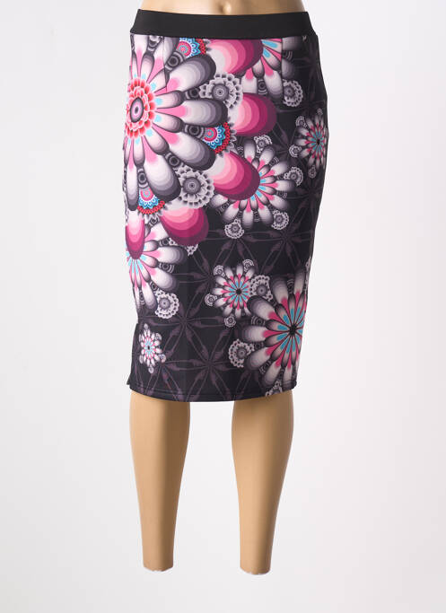 Jupe mi-longue noir 101 IDEES pour femme