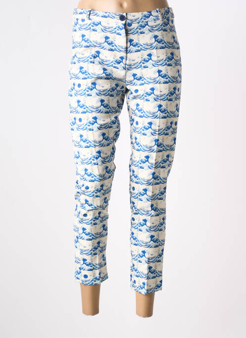 Pantalon 7/8 bleu HIPPOCAMPE pour femme