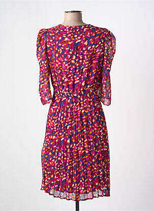 Robe mi-longue manches 3/4 manches 3/4 rose LA PETITE ETOILE femme