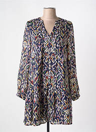 Robe courte manches longues manches longues bleu MOLLY BRACKEN femme