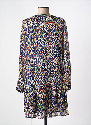 Robe courte manches longues manches longues bleu MOLLY BRACKEN femme