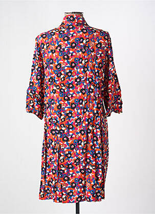 Robe courte manches 3/4 manches 3/4 orange RUE MAZARINE femme