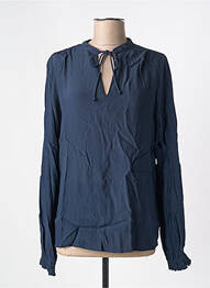 Blouse manches longues manches longues bleu ICHI femme