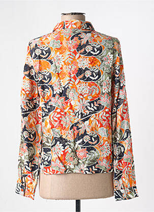 Chemisier imprimé fantaisie manches longues orange VERO MODA femme