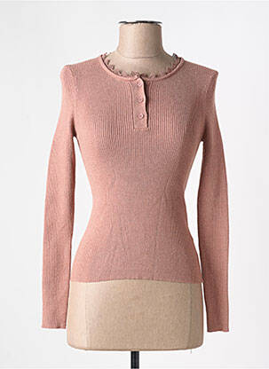 Pull coupe cintrée manches longues rose MOLLY BRACKEN femme