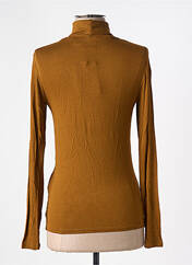 Pull col roulé marron ICHI pour femme seconde vue