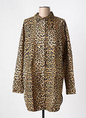 Tunique manches longues marron PIECES pour femme seconde vue