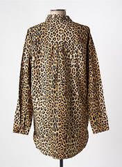 Tunique manches longues marron PIECES pour femme seconde vue